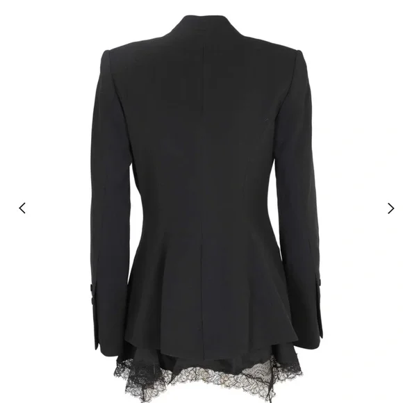 Jonathan Simkhai detachable lace black jacket size 6